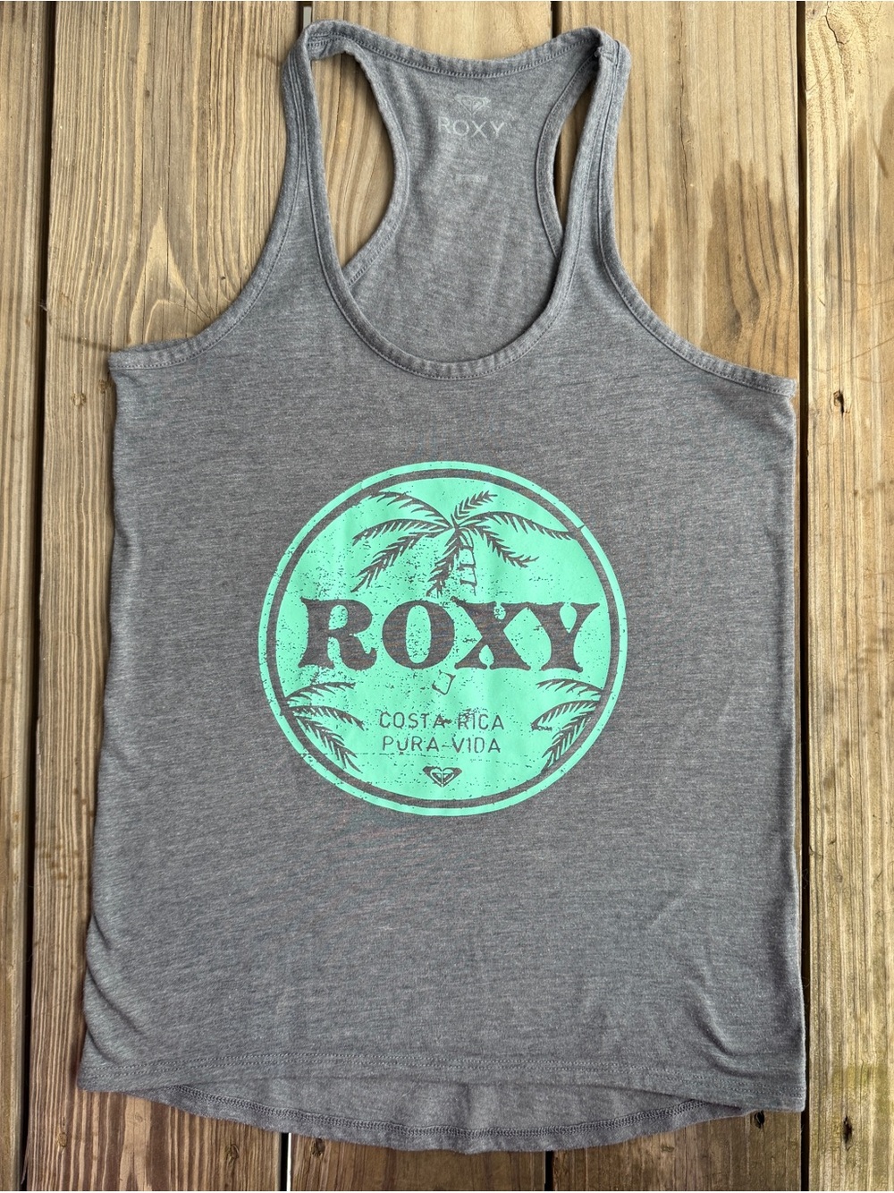 Roxy Flowy Grey Tank Top Size XS